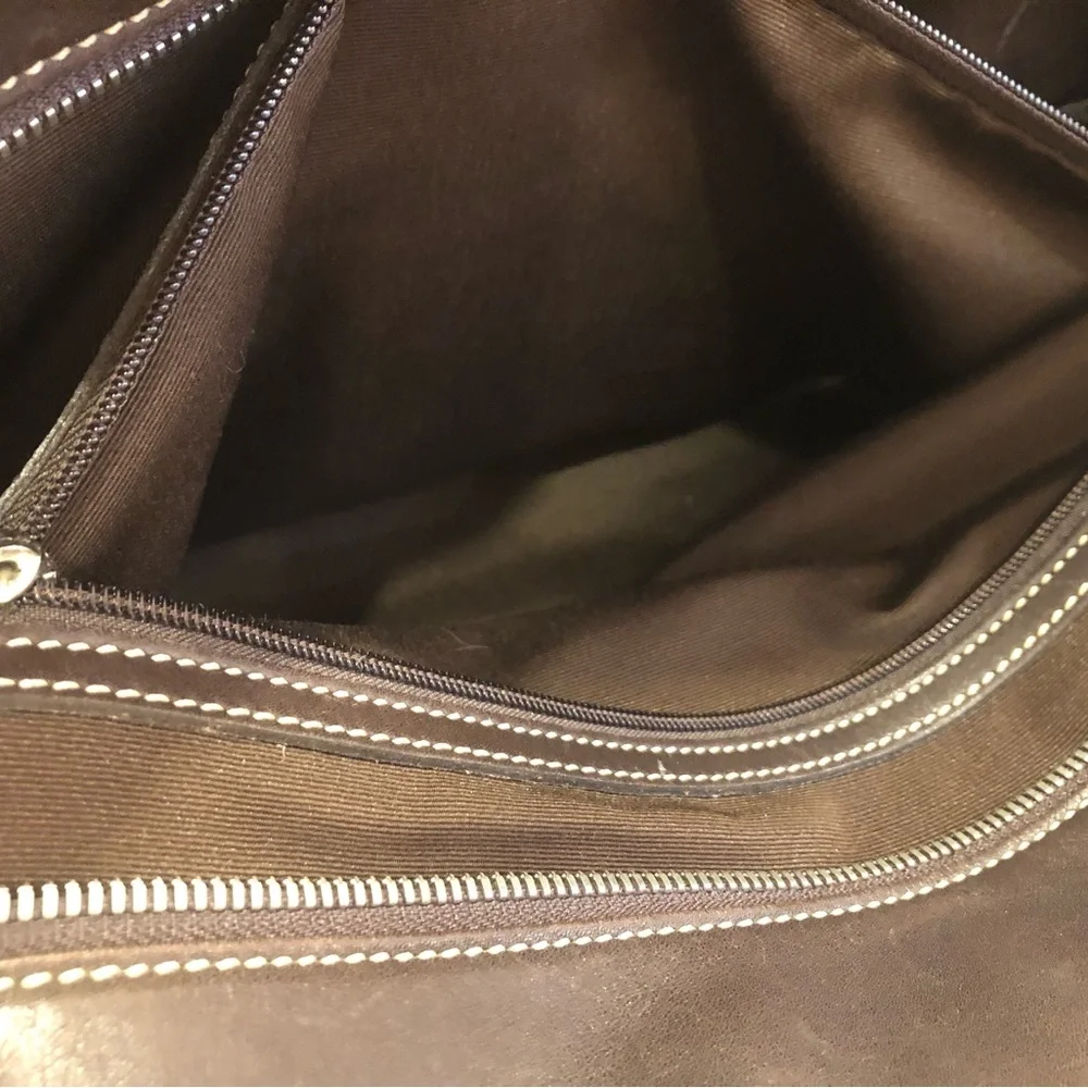 Vintage Leather Coach Tote Bag